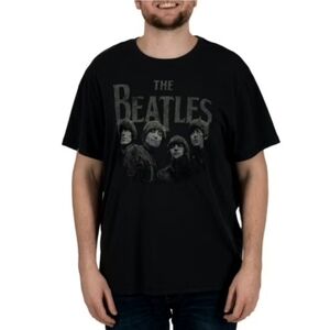 The Beatles Black Short Sleeve Tee